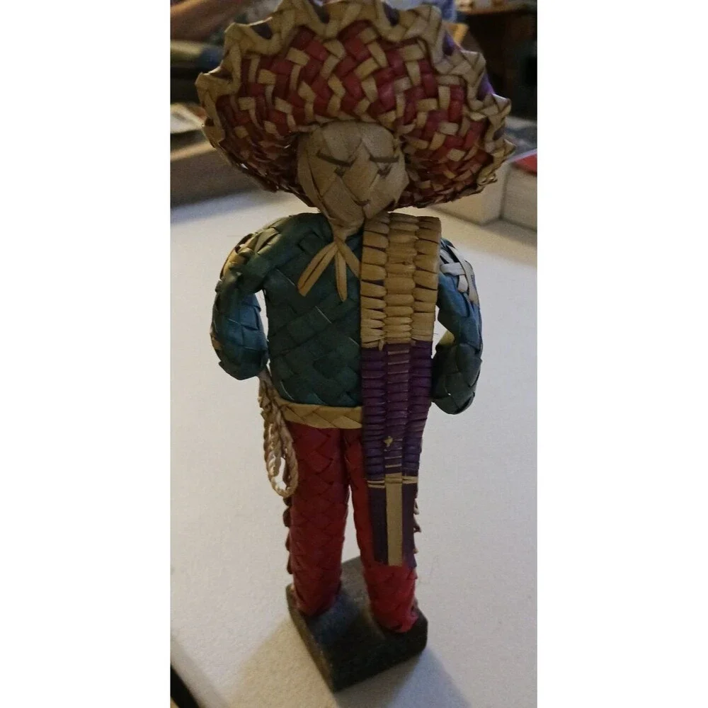 Rare Vintage Handmade Basket Woven Vaquero